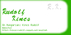 rudolf kincs business card